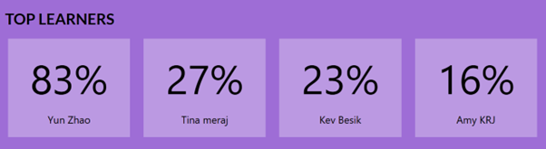Top Learners Widget Example